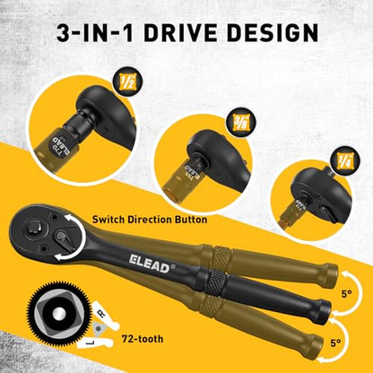 37-Piece Master Torx Bit Socket Set, 1/4", 3/8", 1/2" Drive Star & Tamper Proof T6-T70, T6H-T70H, Premium CR-V & S2 Alloy Steel, Ratchet Wrench, Sockets Adapter, High Torque for Automotive Mechanic - style: 37pcs Torx Bit Socket Set