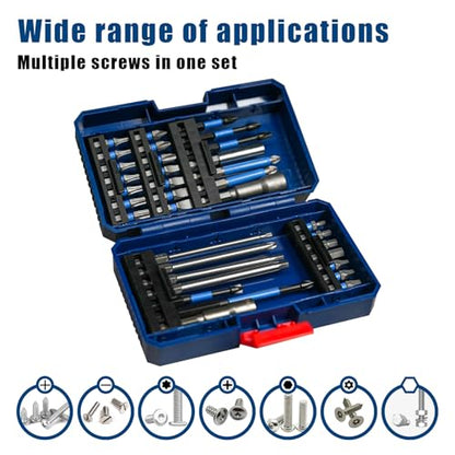 NAWIN Impact Driver Bit Set,35 Piece Screwdriver Bit Set,Impact Tough Screwdriving Bit Set - style: 35-Pc. Set