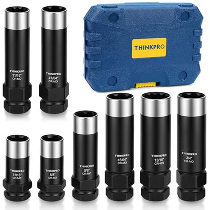 Spline Lug Nut Socket Set | 5/6/7/12 Spline Wheel Lock Removal Kit | 5 Spline Lug Nut Key, 6 Spline Lug Nut Socket,7 spline lug nut key, 12 Point Wheel Lock Key,