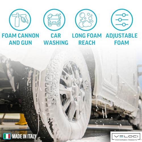 MTM Hydro Ultimate PF22.2 Foam Cannon Gun Kit for Pressure Washer, High Pressure Foam Power Washer Attachment, Foam Lance for Auto Detailing, Car Washing, Boats, Roofs, Adjustable Commercial Grade