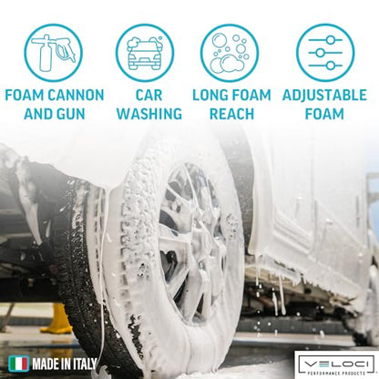 MTM Hydro Ultimate PF22.2 Foam Cannon Gun Kit for Pressure Washer, High Pressure Foam Power Washer Attachment, Foam Lance for Auto Detailing, Car Washing, Boats, Roofs, Adjustable Commercial Grade
