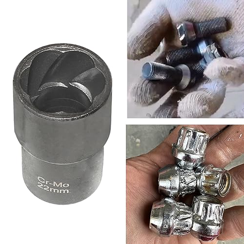DPTOOL 22 Piece Bolt Nut Extractor Set 1/2" 3/8" Dr Lug Nut Extractor Set | Impact Lug Nut Remover Socket Tool, Wheel Lock Removal Kit for Extracting Damaged, Stripped Frozen Nut Screw Twist Socket Set - size: 22PC