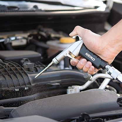 NEIKO 31121A High Flow Air Blow Gun | 3 Pc Pneumatic Air Nozzle | Dust Gun | Air Gun Compressor Accessories | ¼” - style: Extendable Air Blow Gun.