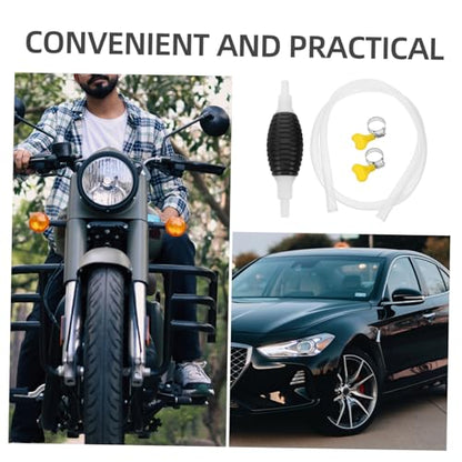 1Set Transfer Pump Kit Manual Siphon Hose for Automotive Oil Transfer Durable Liquid Sucker Pump Versatile and Practical Tool for Home Use