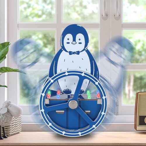 DIY Penguin Soldering Kit, Wobbling Penguin Soldering Project with Motion-Activated RGB Lights, Back to School Soldering Practice Kit for Students, Fun Electronics Project for STEM Education