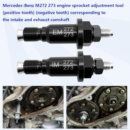 ZKTOOL Engine Timing Gear Camshaft Adjustment Tool Kit Compatible with Mercedes-Benz M272 M273 M276 M278, Prevents Tooth Jumping, Non-Destructive Rotation Angle, Real Car Test