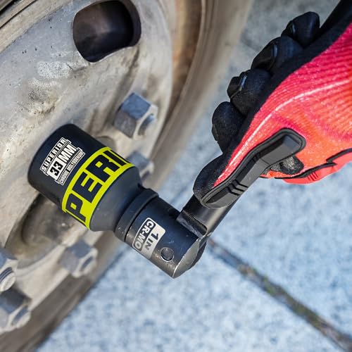 10 Piece 1" Drive Impact Socket Set, 21 mm-41 mm Jumbo Socket, Metric, 6-Point, Heavy Duty CR-MO, Large Automotive Repairs, Truck, Excavators - size: 1" Jumbo Metric