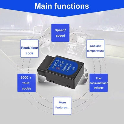 OBD2 Scanner Bluetooth Gasoline Car Check Engine Wireless OBDII Code Reader | Not fit Heavy Truck/Diesel vehicle/Electric Vehicle/Hybrid Vehicle, Support IOS Android Windows