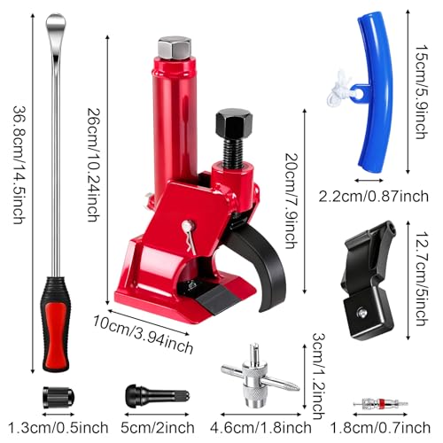 Manual Tire Bead Breaker with 14.5” Steel Tire Spoons Tool Set for Tire Changing Tool Tire Changer Kit - style: Tire Bead Breaker+Tire Spoons