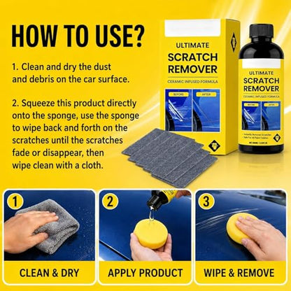 2PCS Ultimate Scratch Remover, 3.53 Fl Oz, Plastic Polish Scratchs Removers, Car Scratchs Repair Paste Deep Scratch