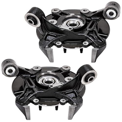 Detroit Axle - 4pc Rear Struts Kit for 2006-2010 Ford Explorer Mercury Mountaineer, Steering Knuckles and Wheel Bearing Hubs Assembly, Struts w/Coil Spring Assembly 2007 2008 2009 Replacement - size: 4QU48576/ Big strut kit