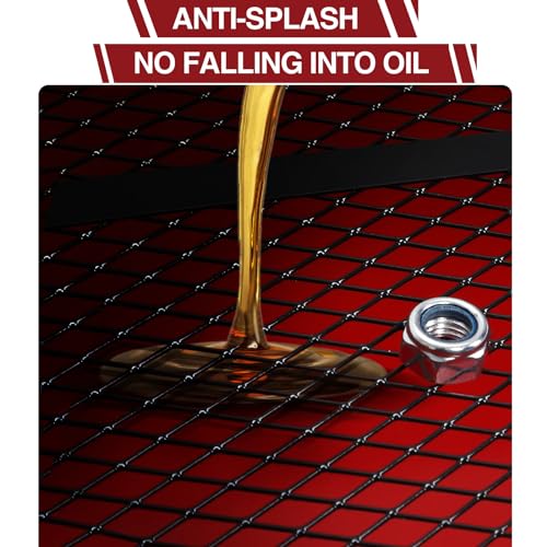 KYBOLT 20 Gallon Oil Drain Pan with Electric 110V Pump & 8 Ft Hose, T Folding Handle & Low Profile Oil Drain Cart for Truck Cars SUVs, Metal, Red - size: 20 Gal Electric - Metal