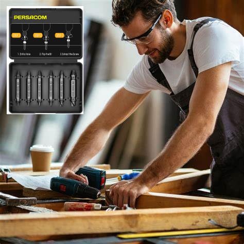 Damaged Screw Extractor Kit The Perfect Father’s Gift from Wife, Daughter or Son A Practical Tool Set for Removing Rusty, Stripped, or Broken Hardware Ideal Gift for Men and DIY Enthusiasts