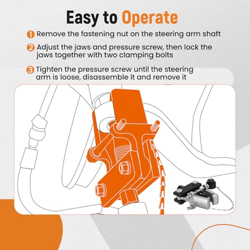maXpeedingrods Heavy Duty Pitman Arm Puller with Adapter | Adjustable 2 Jaw Bearing Puller Removal Tool for Pitman Arms, Bearings, Collars, Gears
