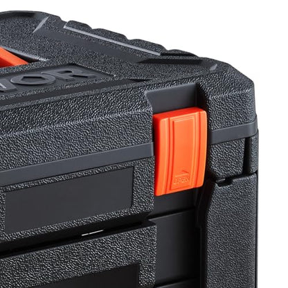 VEVOR Mechanics Tool Set, 230-Piece Mechanic Tool Kit, 1/4 in, 3/8 in, and 1/2 in Drive, SAE and Metric Socket Set, Wrenches, Screwdriver Bits, Accessories, and Storage Case, for Automotive Repair - size: 1/4"&3/8"&1/2", style: 230 PCS