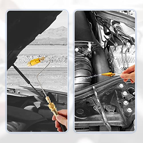 X AUTOHAUX Automotive Non Dismantle Fuel Injector Cleaner Cleaning Tool Kit & Tester Fuel System Air Intake System with Carrying Case for Petrol Car
