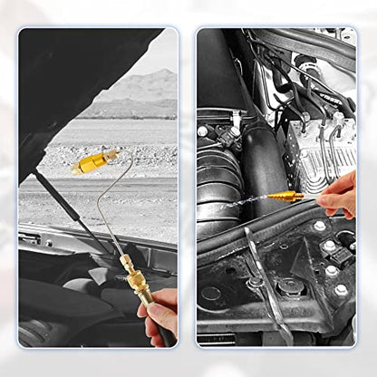 X AUTOHAUX Automotive Non Dismantle Fuel Injector Cleaner Cleaning Tool Kit & Tester Fuel System Air Intake System with Carrying Case for Petrol Car