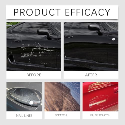 Nano Sparkle Cloth Car Scratch Remover - 2025 Upgrade Scratch Remover for Vehicles, Magic Wipes Cleaning Cloth Car Scratches Repair Paste, Scuff Repair Polishing Wax Kit for Deep Scratches