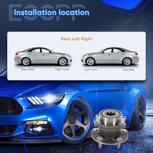 ECCPP 2-Piece 512536 Wheel Hub Bearing for Subaru Outback 2015-2021 | for Subaru Legacy 2015-2021 5 lugs w/ABS Sensor Pre-Greased Sealed - size: 512536*2