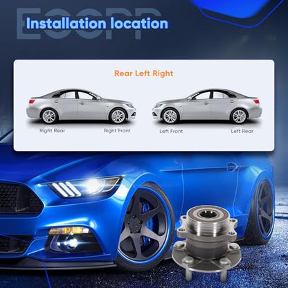 ECCPP 2-Piece 512536 Wheel Hub Bearing for Subaru Outback 2015-2021 | for Subaru Legacy 2015-2021 5 lugs w/ABS Sensor Pre-Greased Sealed - size: 512536*2