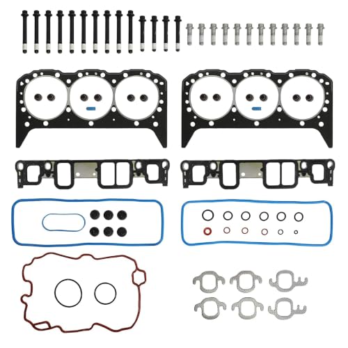 LU3 4.3L OHV Full Gasket Set with Head Bolts For Chevy/GMC 2007-2014 | Fit For Chevy Express Silverado 1500 Silverado 1500 Classic GMC Savana 1500 Sierra 1500 Sierra 1500 Classic - color: For GM 4.3L 2007-2014