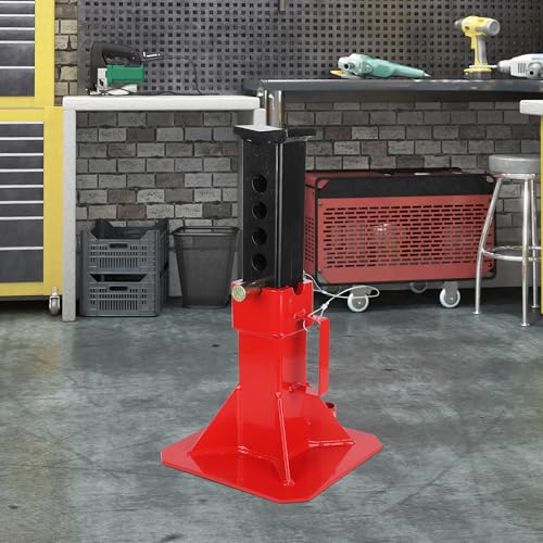 22 Ton A Pairs Heavy Duty Jack Stand Set, Pin Style Professional Jack Stands with Safety Lock, Adjustable Height 13"–19", High Capacity Support Stands for Cars, Trucks, Trailers & Automotive Repair - size: 22T