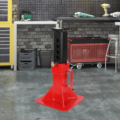 22 Ton A Pairs Heavy Duty Jack Stand Set, Pin Style Professional Jack Stands with Safety Lock, Adjustable Height 13"–19", High Capacity Support Stands for Cars, Trucks, Trailers & Automotive Repair - size: 22T