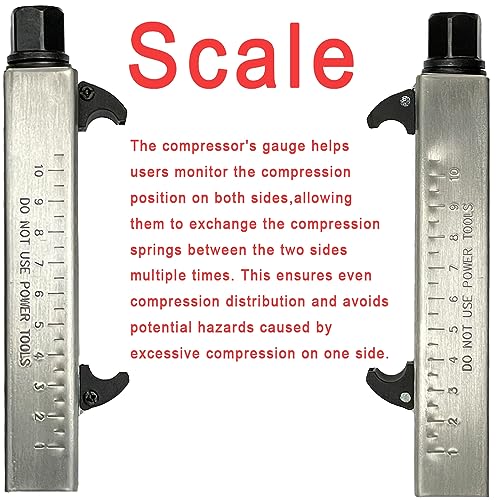 ORXPLUS Tools Motorcycle & Bike Coil Spring Shock Compressor Tool | Heavy-Duty Mechanical Compacting Tool Safely Compresses Motorcycle Rear Shock & Bicycle Coil Springs