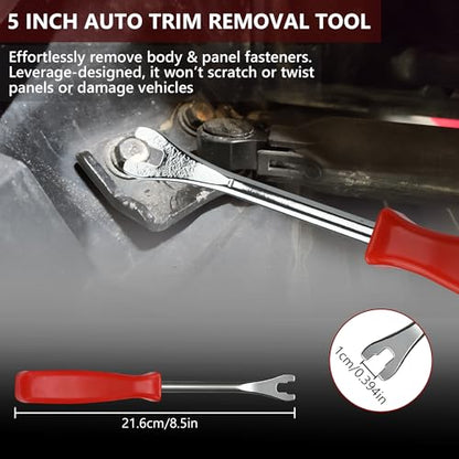 6Pcs Fuel Line Disconnect Tool Set, 9" Fuel Filter Caliper, Professional Hose Clamp Kit, Pipe Clamp Clip, 30 Degree Disconnect Pliers for Auto Maintenance with Storage Case