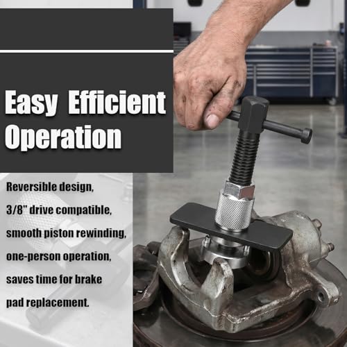 5Pcs Car Brake Piston Wind Back Tool, Brake Caliper Compression Tool Kit, Rear Brake Caliper Tool, Universal For Cars SUVs Trucks RVs, Heavy Duty Durable, Easy Operation For Brake Pad Replacement