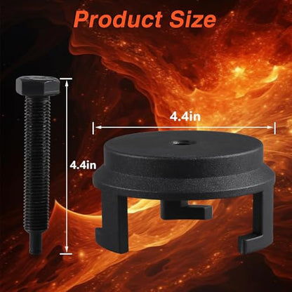EVRBUL Harmonic Balancer Pullers Harmonic Balancer Puller and Installation Tools Compatible with Chevy LS Dodge Jeep V6 V8 Harmonic Balancers Without Tapped Holes Replace# 25264
