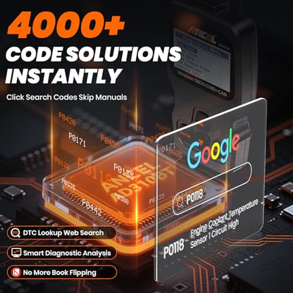 ANCEL AD310 BT OBD2 Scanner with Bluetooth APP Upgraded AD310, Car Code Reader with Battery Voltage Monitor, Live Data, I/M Readiness, DTC Lookup Check Engine Code Reader for 1996+ Vehicles