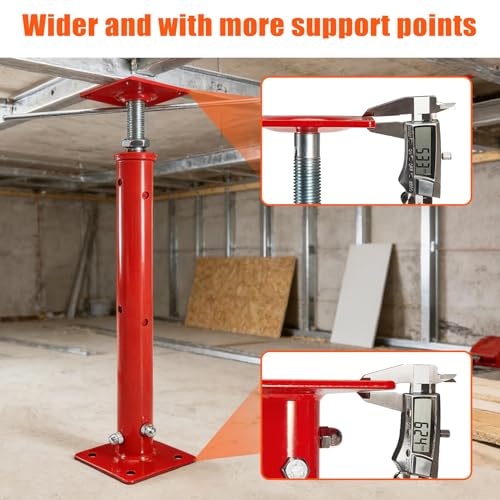 B4B BANG 4 BUCK 4 Pack House Jacks for Leveling Crawlspace, 21" - 43" Height Range, 11023 lbs Max Load Capacity, Floor Jacks Post Pole for Leveling - size: 21" - 43" (4 Pack)