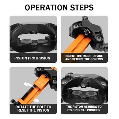 Brake Tool for Shimano and SRAM, Piston Press Tool for Brake Caliper, Hydraulic Disc Brake Caliper Piston Press Tool Compatible with All Brands, for Quick Brake pad Replacement