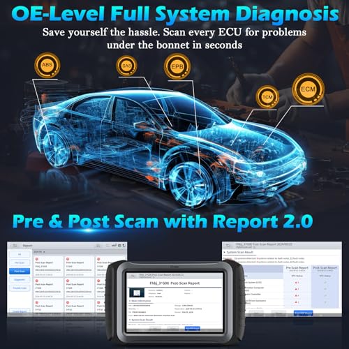 XTOOL IP919 AI-Assisted Diagnostic Scanner for Car, 2026 Topology Mapping Bidirectional Scan Tool, ECU Coding,8-Core Processor, 10*Faster, 51+ Resets, All System OBD2 Scanner, 3-Y Free Update
