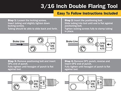Titan 51535 3/16-Inch Double Flaring Tool - size: 3/16-Inch Dbl Flaring Tool