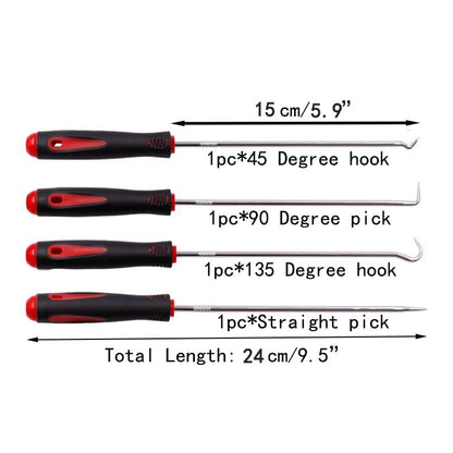 Long Set,Oil Seal Hook, Pull Out The Hook, Oil Seal Screwdriver Pull Out and Remove. Assembly and Removal of Small Parts,Automobile, Electronics Home Repair Tools