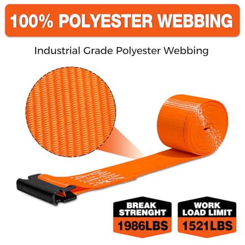Wheel Chock Tie Down Kit (4500lb Break Strength) Heavy Duty Trailer Tire Straps System for ATV, UTV, Lawn Mower & More - Ratchet Tie Downs Accessories with E Track for Four Wheeler | 2"x9' E-track Ratchet Straps,8 Pack Steel Wheel Blocks,Compatible with A