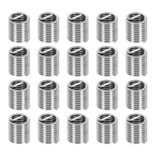 PATIKIL Wire Thread Inserts M12x1.75 Metric 2D 24mm, 20Pcs 304 Stainless Steel Helical Coiled Wire Screw Threaded Sleeve Sheath for Mechanical Equipment Automotive Repairs - size: M12x1.75, 24mm