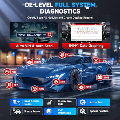 LAUNCH X431 PRO Star Bidirectional OBD2 Scanner with ECU Coding | Full-system diagnostics with 38+ service functions, CAN FD, DoIP and FCA AutoAuth coverage for compatible vehicles.