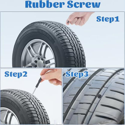 PINKJOY 30 Pcs Tire Repair Nails Self-Tapping Screw Rubber Screw Tool Self-Service Tire Repair NAI for Car Motorcycle Truck - size: 30PCS