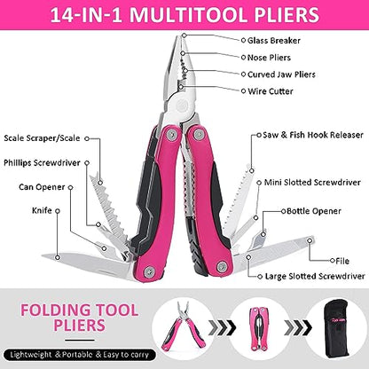 Car Emergency Kit with Portable Air Compressor - Roadside Emergency Kit for Vehicles, Winter Car Safety Roadside Assist Kit, Emergency Car Kit for Teen Girl and Ladies M-75 - size: 75pcs