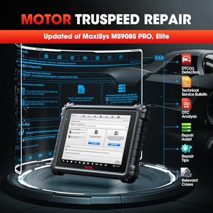 Autel MaxiCom Ultra Lite Scanner 2026: 2-Year Update Same as Maxisys Ultra Motor TruSpeed Repair, New Topology 2.0, 3000+ Test, 40+ Service, Level Up of MS919/Elite II Pro