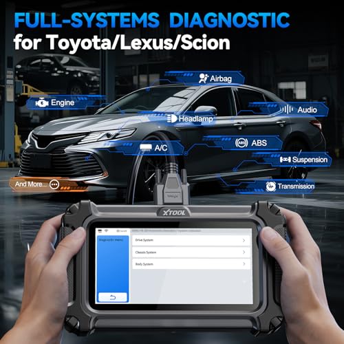 XTOOL IP500 for Toyota OBD2 Scanner, Full Systems Bi-Directional Scan Tool for Toyota/Lexus/Scion with Multi-in-One Live Data Graph, All Reset Services-(Injector Coding/EPB/ABS), Lifetime Free Update