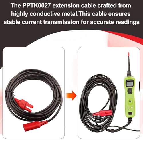 PPTK0027 20FT Extension Cable for Power Probe 3/3S/3Ez Power Circuit Probe | Electronic Diagnostic Parts Accessories Extension for Power Probe