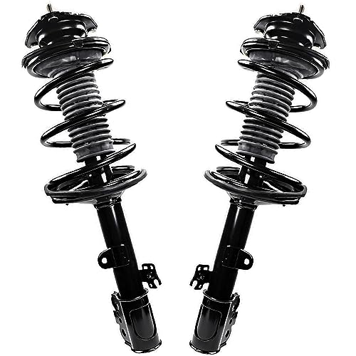 Detroit Axle - AWD Front Steering Knuckles and Wheel Hub Bearings Struts and Coil Spring Rear Shock Absorbers Replacement for 2011-2014 Toyota Sienna - size: 6AQU47785/ strut shock sway kit