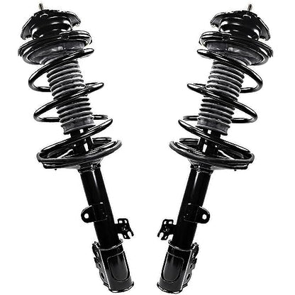 Detroit Axle - AWD Front Steering Knuckles and Wheel Hub Bearings Struts and Coil Spring Rear Shock Absorbers Replacement for 2011-2014 Toyota Sienna - size: 6AQU47785/ strut shock sway kit