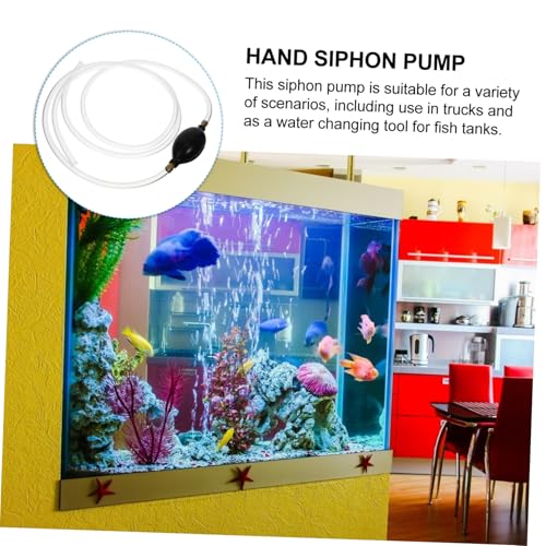 Oil Sucker Siphon Pump Kit Hand Pump for Car Motorcycle Fish Manual Suction Hose for Transfer Water Changing Versatile