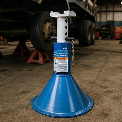 OTC 1778B 12-Ton Capacity Low Profile Jack Stand Features a Wide, Spun Steel Base that Won't Dig or Sink Into Asphalt or Sand and a Generous 19 to 29-1/2" Height Range; Sold Individually