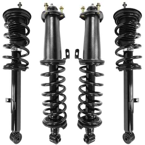 Detroit Axle - RWD 4pc Struts Kit for 2006-2013 Lexus IS250 IS350 [Sedan] | Front and Rear Struts with Coil Spring Assembly 2007 2008 2009 2010 2011 2012 Replacement Suspension - size: 4Q401756/ 4 Struts